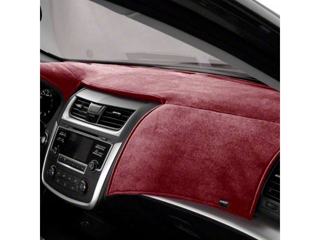 Covercraft VelourMat Custom Dash Cover; Red (22-24 Jeep Grand Cherokee WL w/ Heads Up Display & McIntosh Audio System, Excluding 4xe)