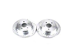 PowerStop Evolution Cross-Drilled and Slotted Rotors; Rear Pair (05-10 Jeep Grand Cherokee WK, Excluding SRT8)