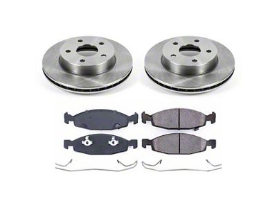 PowerStop OE Replacement Brake Rotor and Pad Kit; Front (99-02 Jeep Grand Cherokee WJ w/ Teves Calipers)