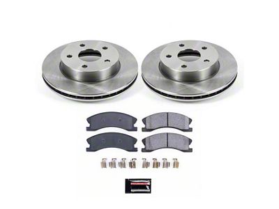PowerStop OE Replacement Brake Rotor and Pad Kit; Front (99-02 Jeep Grand Cherokee WJ w/ Akebono Calipers; 03-04 Jeep Grand Cherokee WJ)