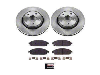PowerStop OE Replacement Brake Rotor and Pad Kit; Front (05-10 Jeep Grand Cherokee WK, Excluding SRT8)