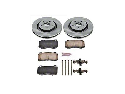 PowerStop OE Replacement Brake Rotor and Pad Kit; Front (06-10 Jeep Grand Cherokee WK SRT8)