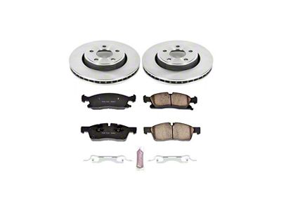 PowerStop OE Replacement Brake Rotor and Pad Kit; Front (11-16 Jeep Grand Cherokee WK2 w/ Solid Rear Rotors, Excluding SRT & SRT8)