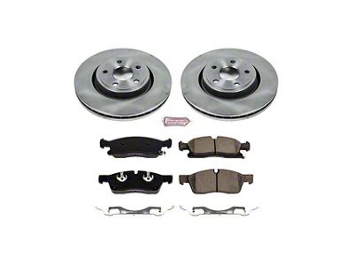PowerStop OE Replacement Brake Rotor and Pad Kit; Front (16-21 Jeep Grand Cherokee WK2 w/ Vented Rear Rotors, Excluding SRT & Trackhawk)