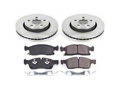PowerStop OE Replacement Brake Rotor and Pad Kit; Front (17-21 Jeep Grand Cherokee WK2 w/ Solid Rear Rotors, Excluding SRT & Trackhawk)