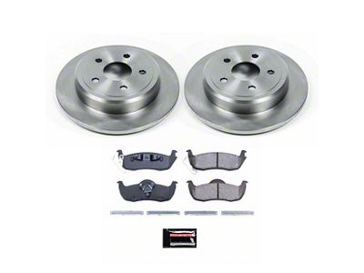 PowerStop OE Replacement Brake Rotor and Pad Kit; Rear (05-10 Jeep Grand Cherokee WK, Excluding SRT8)