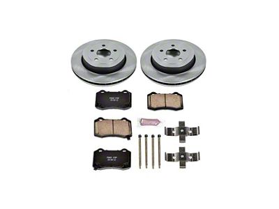 PowerStop OE Replacement Brake Rotor and Pad Kit; Rear (06-10 Jeep Grand Cherokee WK SRT8)