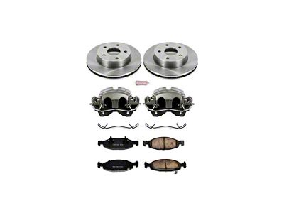 PowerStop OE Replacement Brake Rotor, Pad and Caliper Kit; Front (99-02 Jeep Grand Cherokee WJ w/ Teves Calipers)