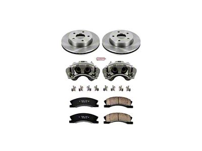 PowerStop OE Replacement Brake Rotor, Pad and Caliper Kit; Front (99-02 Jeep Grand Cherokee WJ w/ Akebono Calipers; 03-04 Jeep Grand Cherokee WJ)