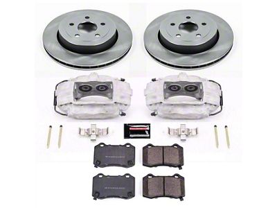 PowerStop OE Replacement Brake Rotor, Pad and Caliper Kit; Rear (06-10 Jeep Grand Cherokee WK SRT8)