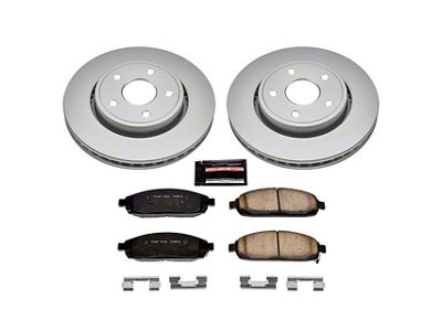 PowerStop Z17 Evolution Plus Brake Rotor and Pad Kit; Front (05-10 Jeep Grand Cherokee WK, Excluding SRT8)