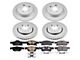PowerStop Z17 Evolution Plus Brake Rotor and Pad Kit; Front and Rear (17-21 Jeep Grand Cherokee WK2 w/ Solid Rear Rotors, Excluding SRT & Trackhawk)