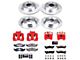 PowerStop Z23 Evolution Brake Rotor, Pad and Caliper Kit; Front and Rear (95-98 Jeep Grand Cherokee ZJ)
