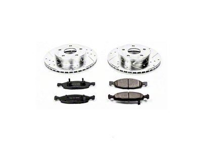PowerStop Z23 Evolution Sport Brake Rotor and Pad Kit; Front (99-02 Jeep Grand Cherokee WJ w/ Teves Calipers)