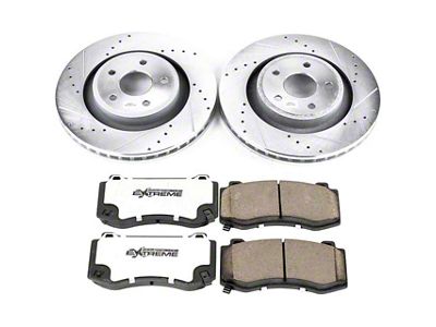 PowerStop Z26 Street Warrior Brake Rotor and Pad Kit; Front (06-10 Jeep Grand Cherokee WK SRT8)