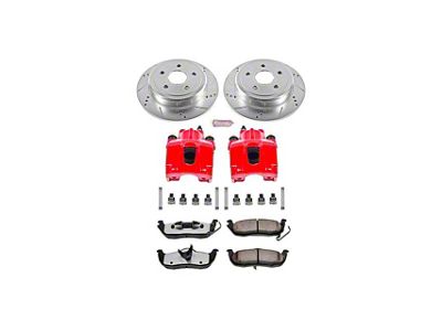 PowerStop Z36 Extreme Truck and Tow Brake Rotor, Pad and Caliper Kit; Rear (05-10 Jeep Grand Cherokee WK, Excluding SRT8)