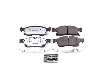 PowerStop Z36 Extreme Truck and Tow Carbon-Fiber Ceramic Brake Pads; Front Pair (16-21 Jeep Grand Cherokee WK2 w/ Vented Rear Rotors, Excluding SRT & Trackhawk)