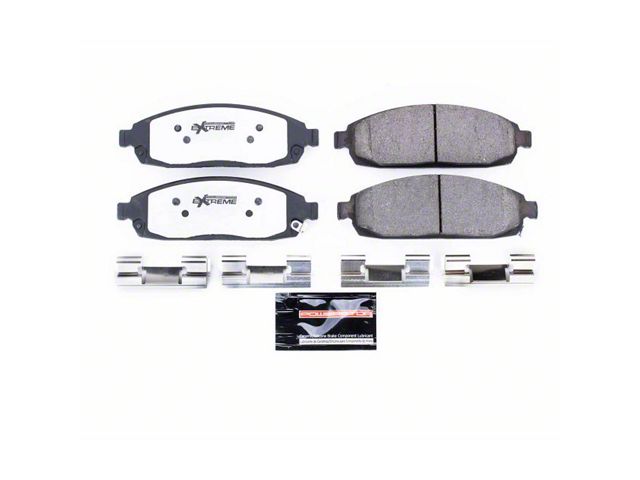 PowerStop Z36 Extreme Truck and Tow Carbon-Fiber Ceramic Brake Pads; Front Pair (05-10 Jeep Grand Cherokee WK, Excluding SRT8)