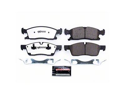 PowerStop Z36 Extreme Truck and Tow Carbon-Fiber Ceramic Brake Pads; Front Pair (11-12 Jeep Grand Cherokee WK2, Excluding SRT8; 13-16 Jeep Grand Cherokee WK2 w/ Solid Rear Rotors)