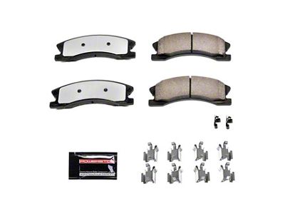 PowerStop Z36 Extreme Truck and Tow Carbon-Fiber Ceramic Brake Pads; Front Pair (99-02 Jeep Grand Cherokee WJ w/ Akebono Calipers; 03-04 Jeep Grand Cherokee WJ)