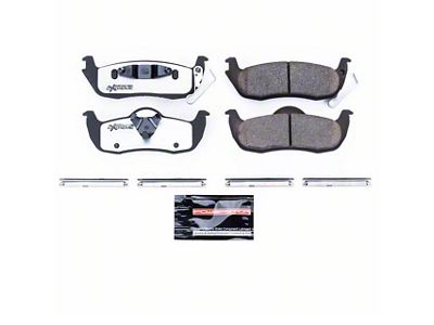 PowerStop Z36 Extreme Truck and Tow Carbon-Fiber Ceramic Brake Pads; Rear Pair (05-10 Jeep Grand Cherokee WK, Excluding SRT8)