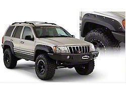 Bushwacker Cut-Out Fender Flares; Front and Rear; Matte Black (99-04 Jeep Grand Cherokee WJ)