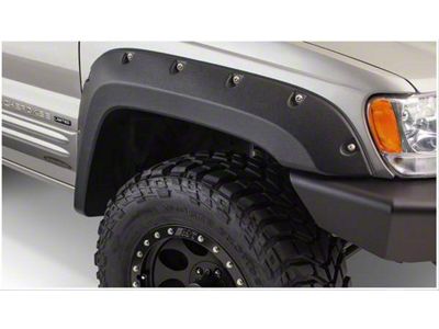 Bushwacker Cut-Out Fender Flares; Front; Matte Black (99-04 Jeep Grand Cherokee WJ)
