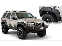 Bushwacker Cut-Out Fender Flares; Rear; Matte Black (99-04 Jeep Grand Cherokee WJ)
