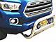 Bull Bar with 2.50-Inch LED Cube Lights; Stainless Steel (11-21 Jeep Grand Cherokee WK2)