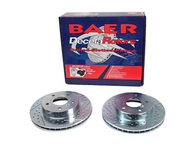 Baer Sport Drilled and Slotted Rotors; Front Pair (99-04 Jeep Grand Cheroke WJ)