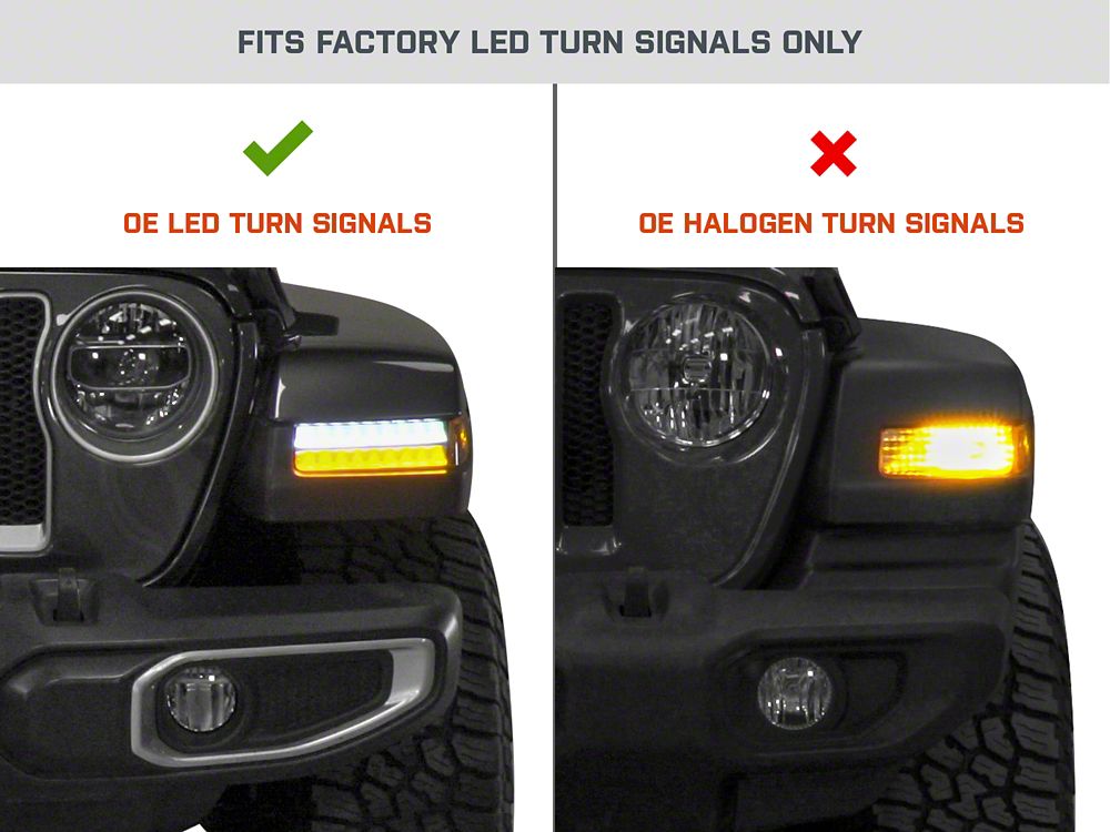 Wrangler ネオンサイン MP Concepts Sequential Turn Signals; Smoked (18-24 Jeep