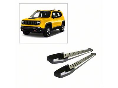 Vortex Running Boards; Aluminum (15-23 Jeep Renegade BU)