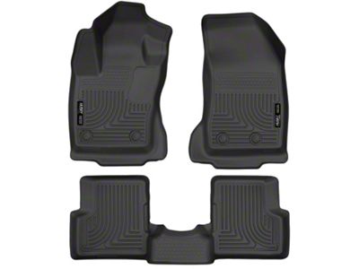 Husky Liners WeatherBeater Front and Second Seat Floor Liners; Black (15-23 Jeep Renegade BU)
