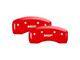 MGP Brake Caliper Covers with MGP Logo; Red; Front and Rear (15-23 Jeep Renegade BU)
