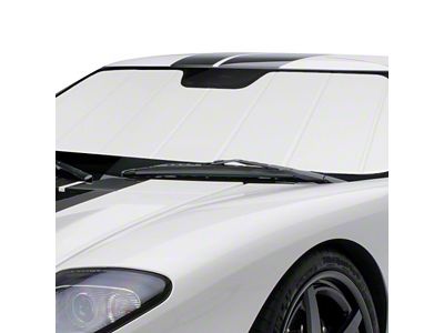 Covercraft UVS100 Heat Shield Premier Series Custom Sunscreen; White (15-23 Jeep Renegade BU w/ Mirror Camera)