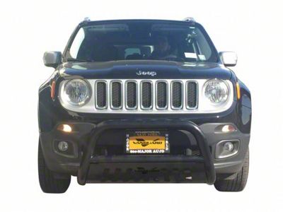 Bull Bar with 4.50-Inch LED Cube Lights; Black (15-23 Jeep Renegade BU)