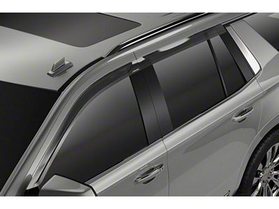 Low Profile Ventvisor Window Deflectors; Front and Rear; Dark Smoke (15-23 Jeep Renegade BU)