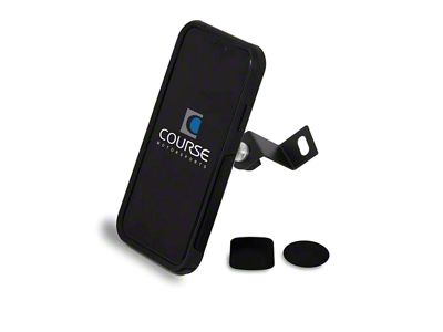 Direct Fit Phone Mount with Charging Auto Closing Cradle Head; Black (15-23 Jeep Renegade BU)
