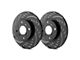 SP Performance Diamond Slot Rotors with Black ZRC Coated; Front Pair (15-23 Jeep Renegade BU)