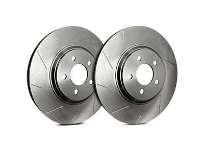 SP Performance Slotted Rotors with Silver ZRC Coated; Front Pair (15-23 Jeep Renegade BU)