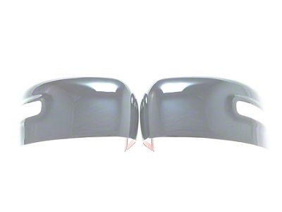 Mirror Covers with Turn Signal Openings; Chrome (15-23 Jeep Renegade BU)