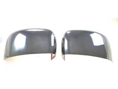 Mirror Covers without Turn Signal Openings; Chrome (15-23 Jeep Renegade BU)