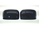 Mirror Covers without Turn Signal Openings; Gloss Black (15-23 Jeep Renegade BU)
