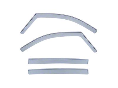 WELLvisors In-Channel Style Window Visors Wind Deflectors; Front and Rear; Dark Tint (15-23 Jeep Renegade BU)