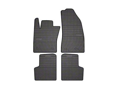 OMAC All Weather Rubber Front and Rear Floor Liners; Black (14-23 Jeep Renegade BU)