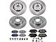 PowerStop OE Replacement 5-Lug Brake Rotor and Pad Kit; Front and Rear (15-23 Jeep Renegade BU)