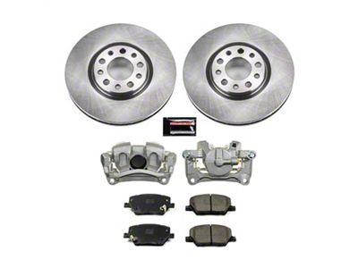 PowerStop OE Replacement 5-Lug Brake Rotor, Pad and Caliper Kit; Front (15-18 Jeep Renegade BU)