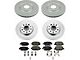 PowerStop Z17 Evolution Plus 5-Lug Brake Rotor and Pad Kit; Front and Rear (15-23 Jeep Renegade BU)