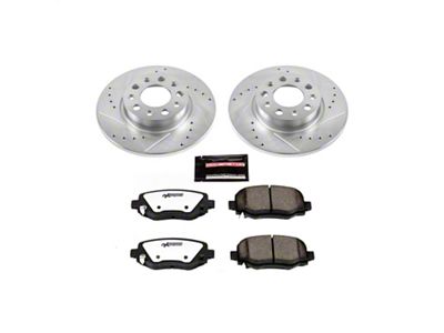 PowerStop Z36 Extreme Truck and Tow 5-Lug Brake Rotor and Pad Kit; Rear (15-23 Jeep Renegade BU)
