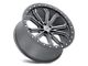 Black Rhino Trabuco Matte Gunmetal with Black Ring and Silver Bolts Wheel; 18x8 (15-23 Jeep Renegade BU)